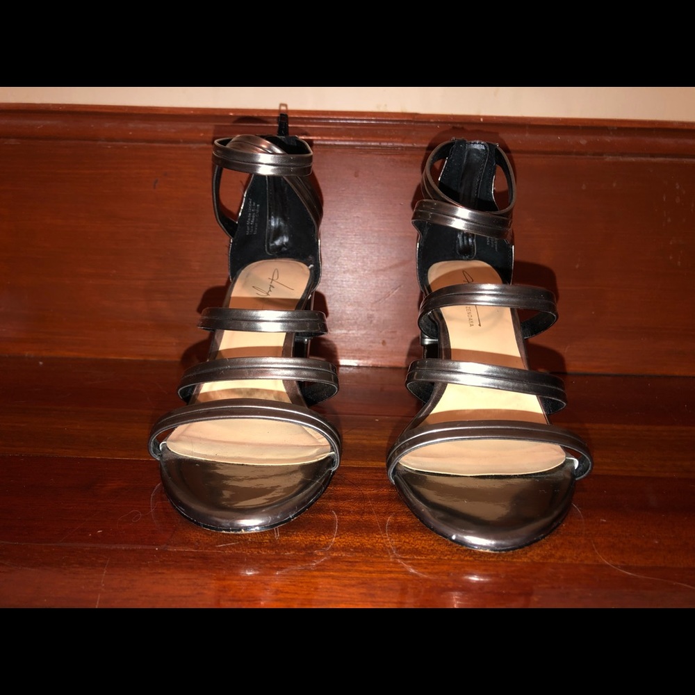 Metallic Heeled Sandals